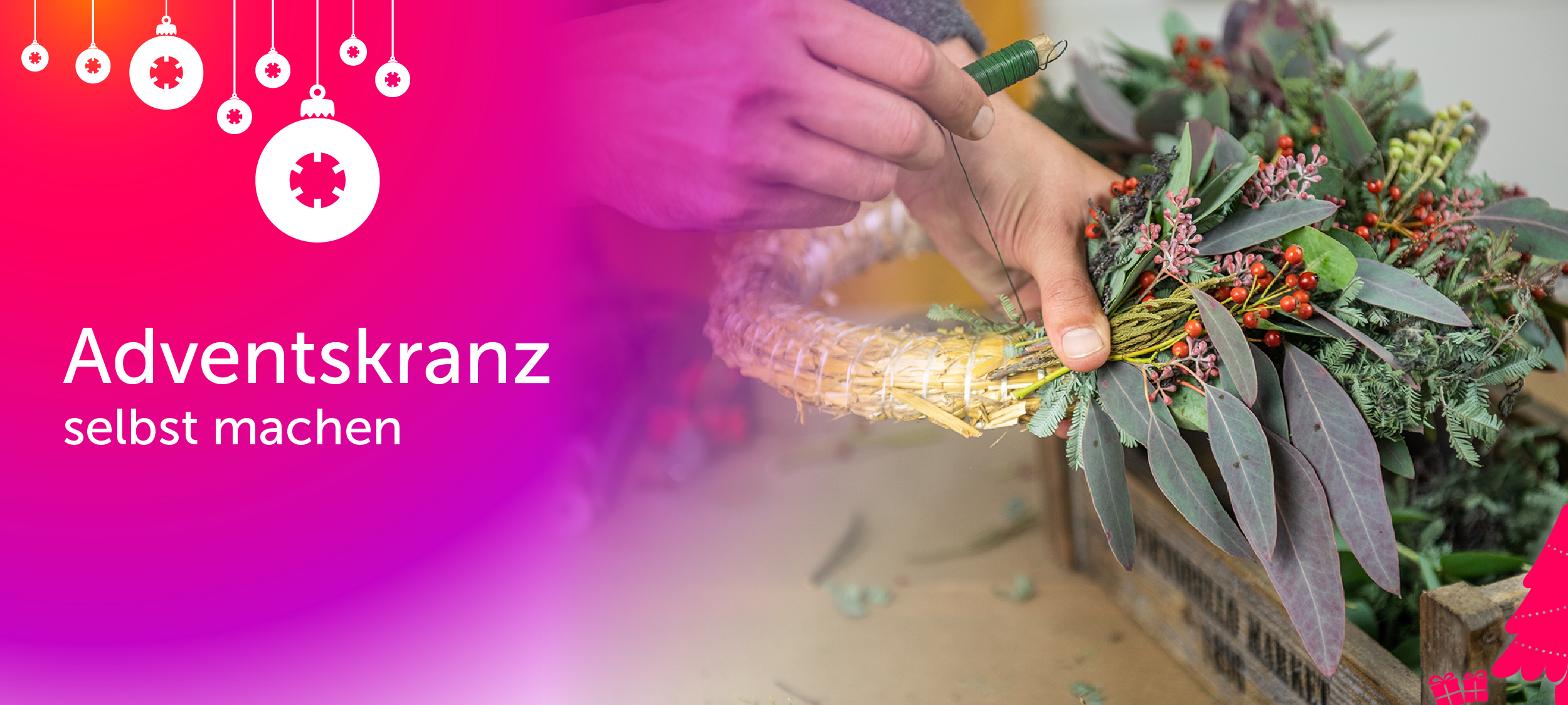 Adventskranz selbst machen