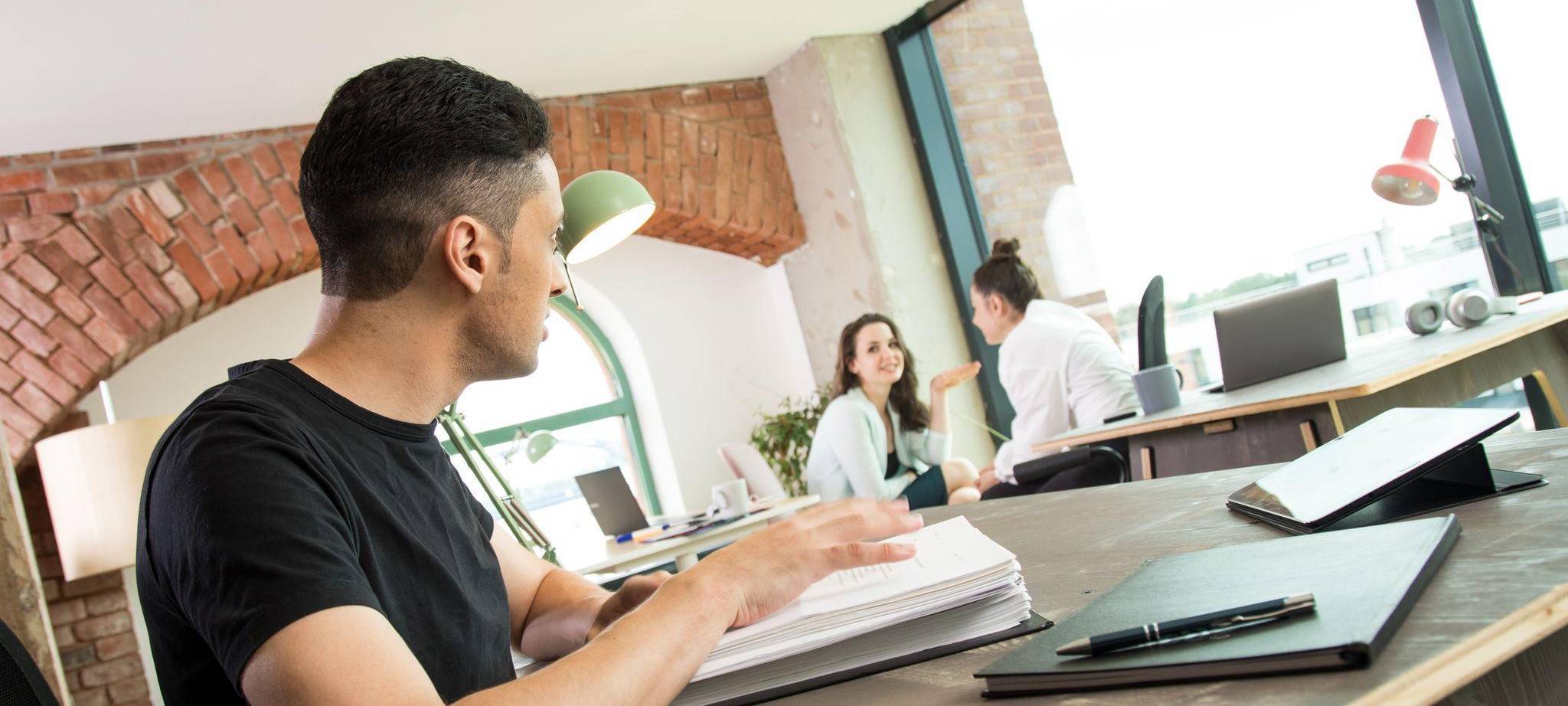 Arbeit im Coworking Space