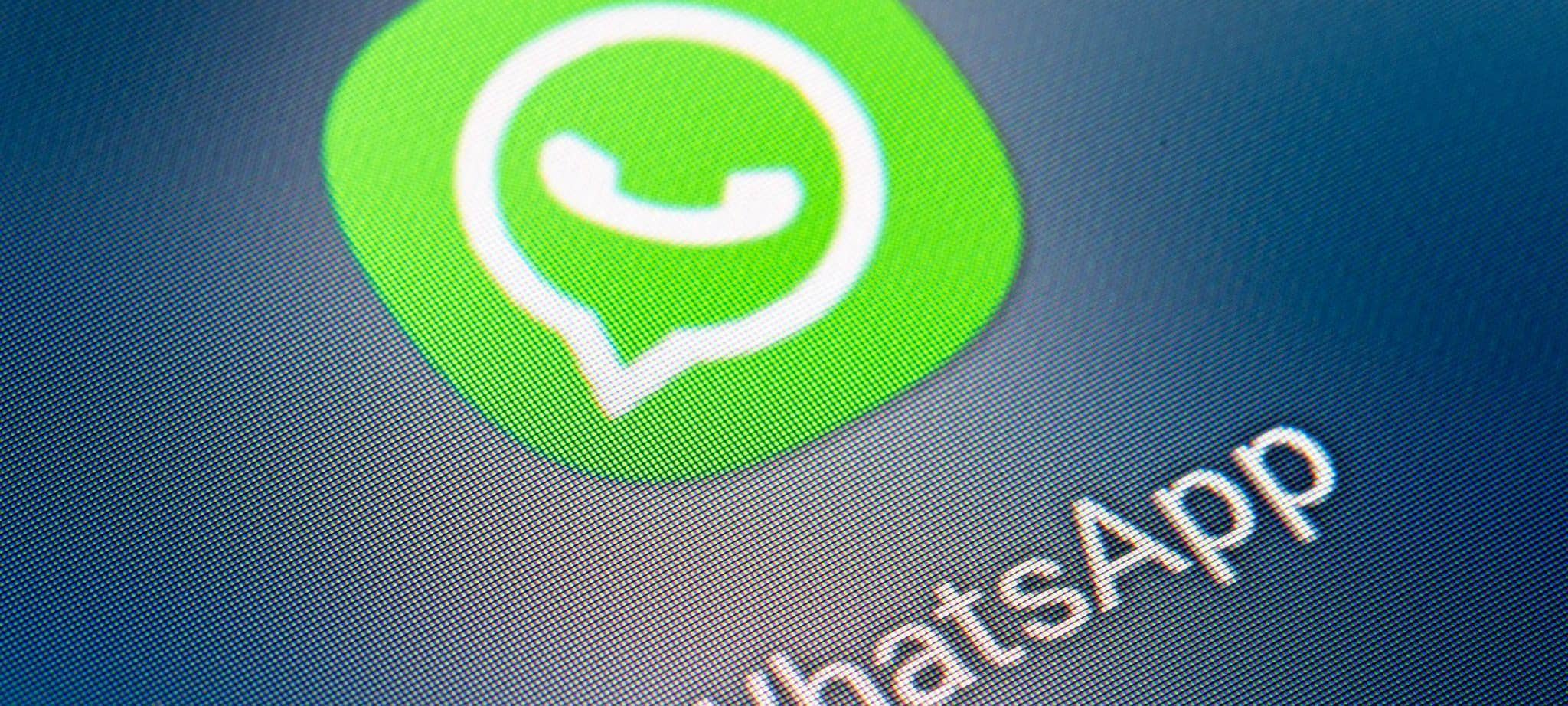 Whatsapp auf dem Bildschirm eines Smartphones