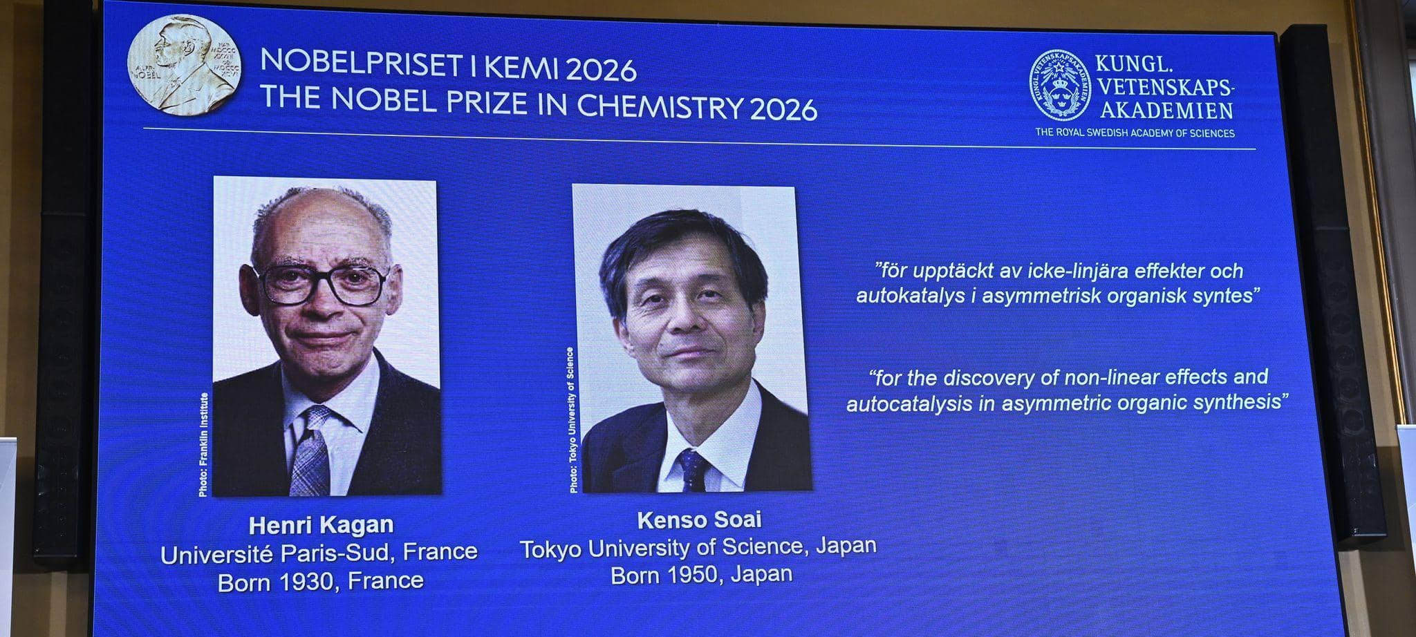 Bekanntgabe Nobelpreis für Chemie