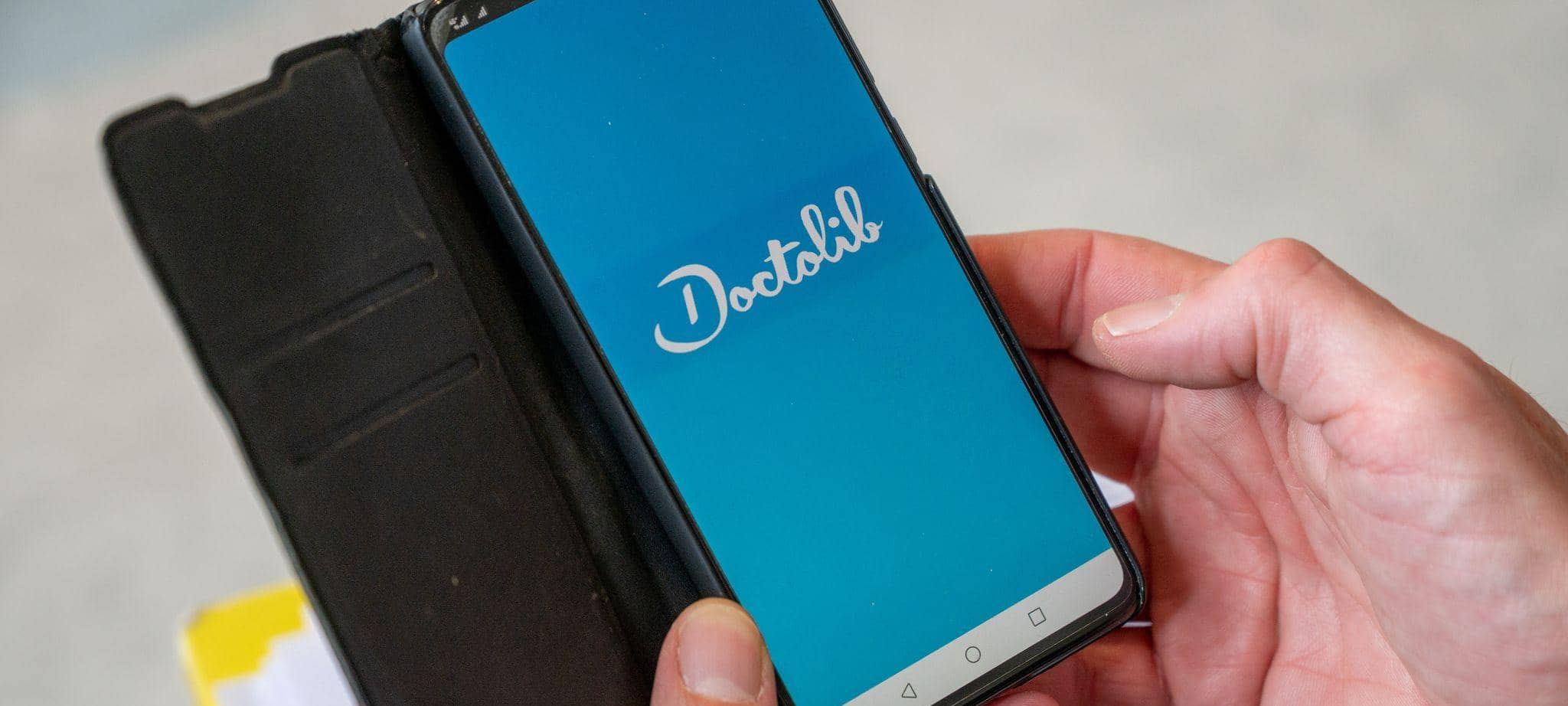 Doctolib-App auf einem Smartphone